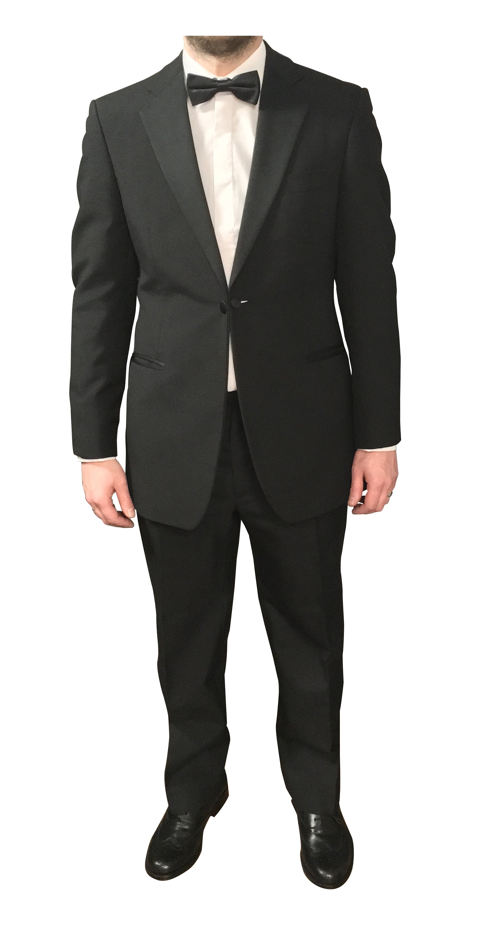 Men's Elegant Black Dinner Suit - Formal Tuxedo for Weddings, Prom & Evening Events | Slim Fit & Comfortable