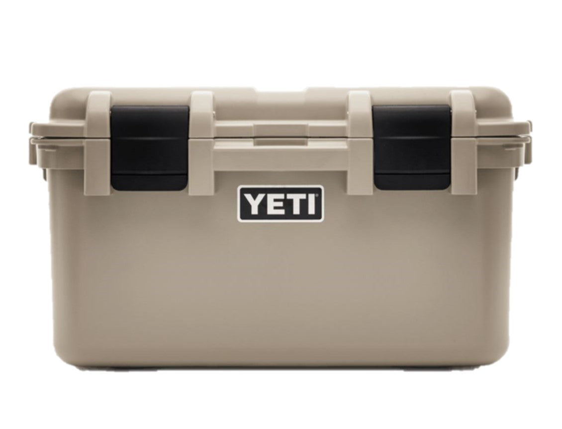 YETI LoadOut GoBox 30 Waterproof Storage Box - Tan, Durable & Portable for Camping, Hiking, Outdoor Adventures