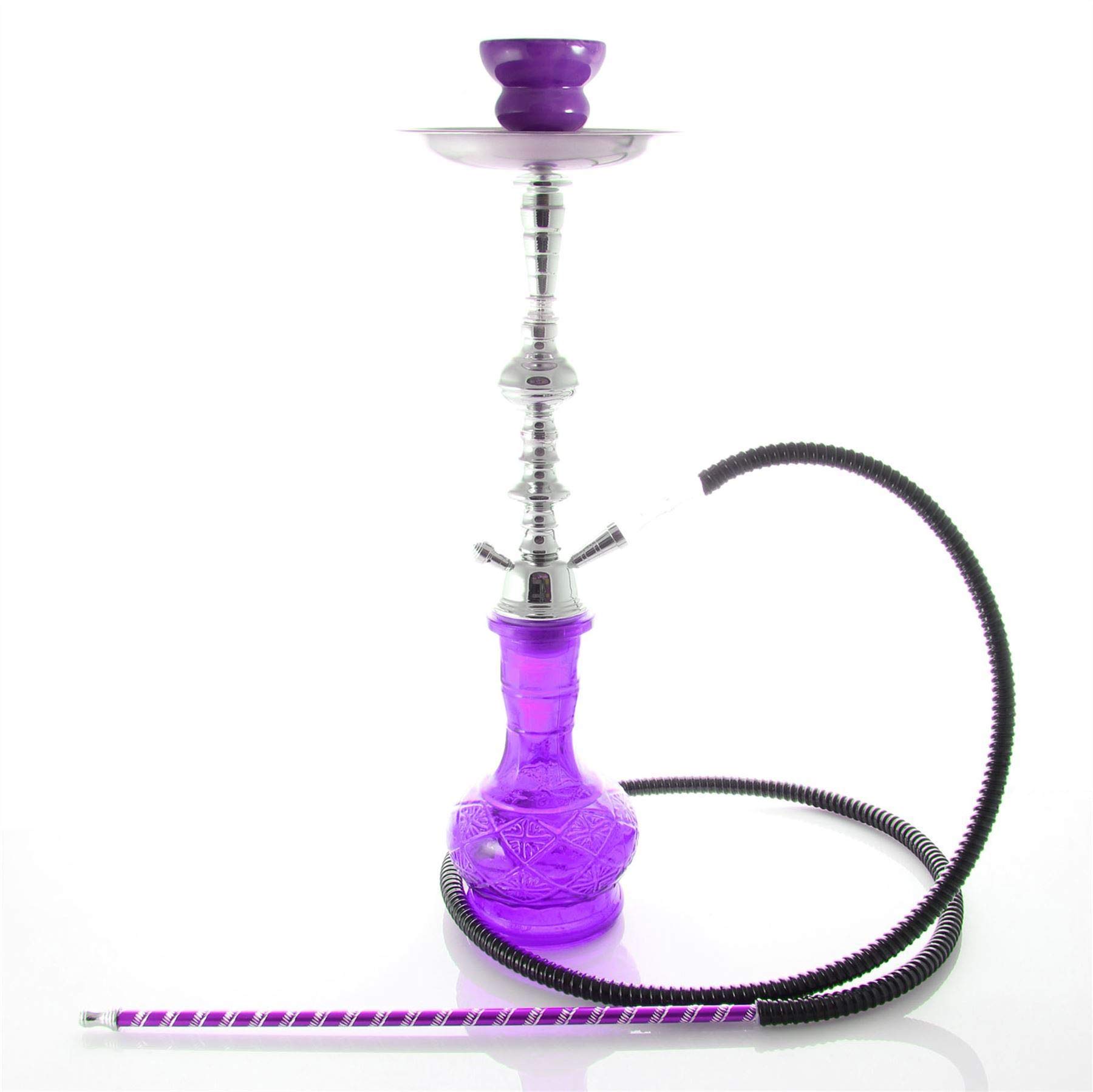 Lavender Hookah Hose Set - Tobacco & Nicotine Free for Relaxation