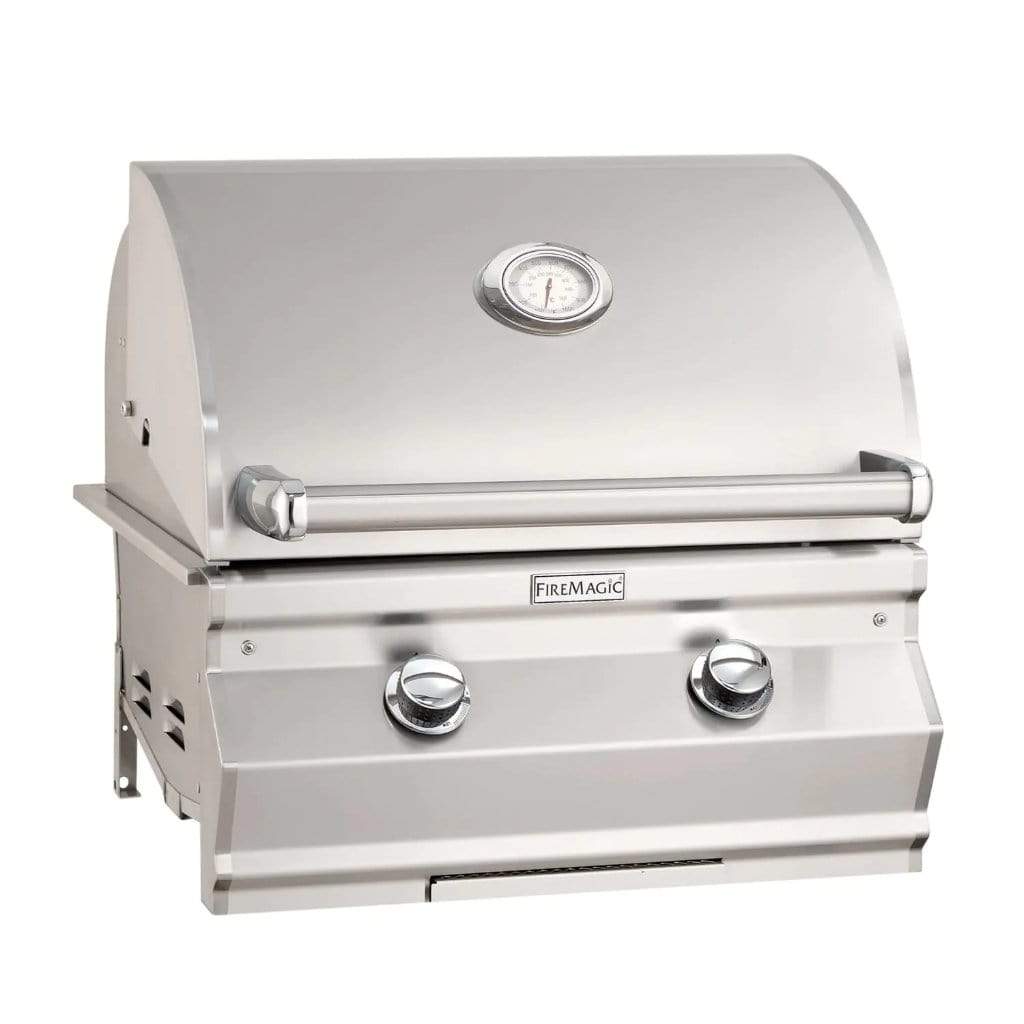Fire Magic C430i 24-Inch 2-Burner Built-In Gas Grill with Analog Thermometer - Premium Outdoor BBQ Grill for Patio, Deck & Backyard Entertaining
