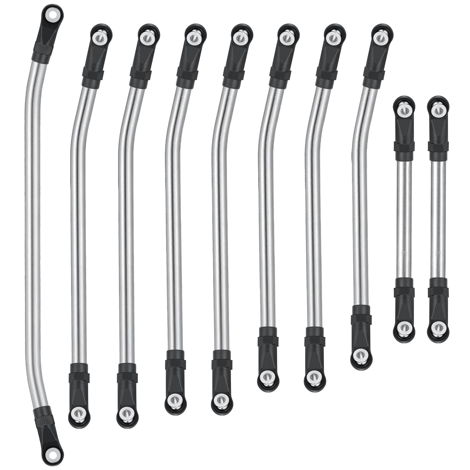 RCLIONS Stainless Steel High Clearance Suspension Links - Upgrade Kit for 1/10 Element Enduro Sendero RC Crawler - Durable Off-Road Performance Parts for Rock Crawling & Trail Adventures