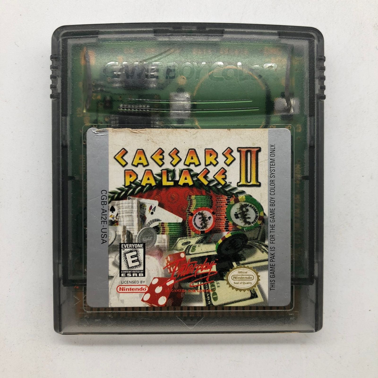 Caesars Palace II Game for Nintendo Gameboy Color - Classic Casino Adventure - Perfect for Retro Gaming and Collectors