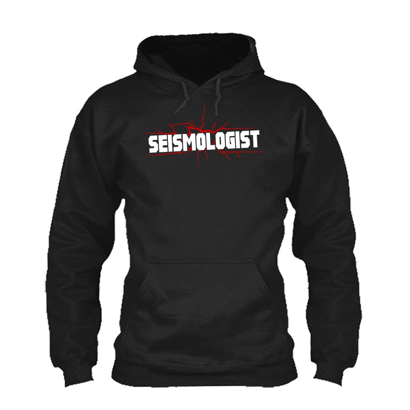 Light Red Seismologist Graphic T-Shirt for Men - Science Lover Tee - Perfect for Geology Enthusiasts, Earth Science Students & Earthquake Researchers