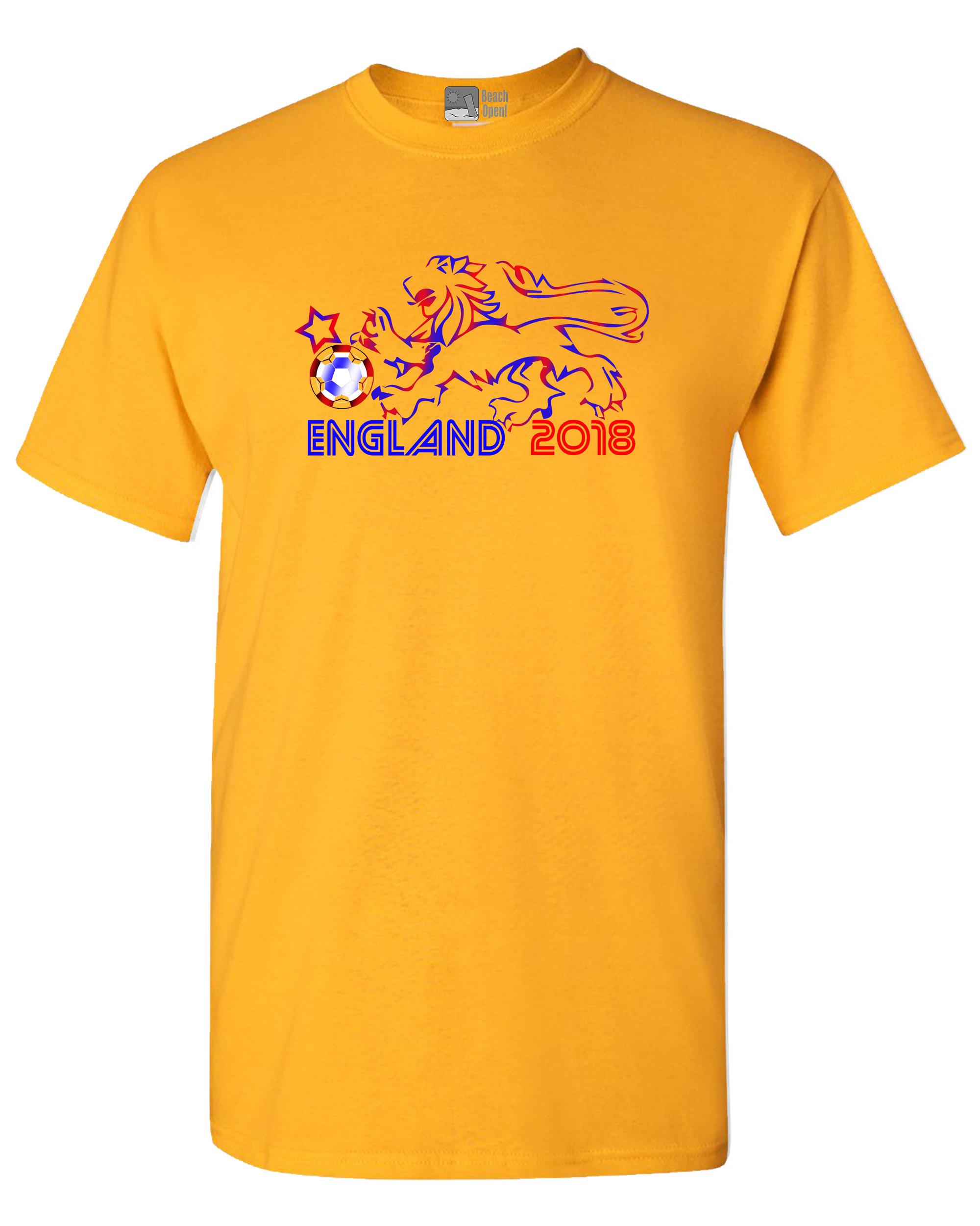 England Soccer Fan T-Shirt for Men - Comfortable Adult Sports Tee for Casual Wear & Game Day Outfits