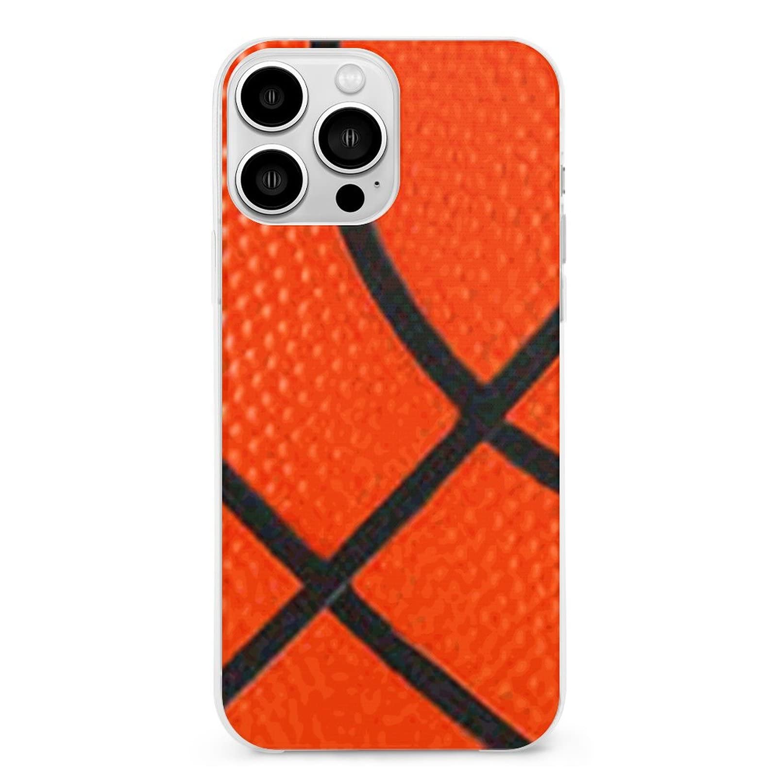 Basketball Texture Shockproof TPU Phone Case for iPhone 13 Series - Compatible with iPhone 13 Pro Max/13 Pro/13 Mini - Durable Anti-Collision Protection for Sports & Outdoor Activities