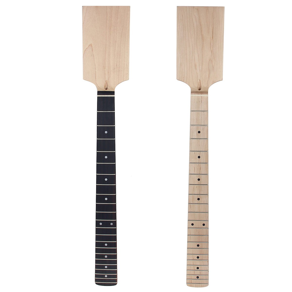 Kmise 2-Pack Electric Guitar Necks - Premium Replacement Guitar Necks for DIY & Repair - Perfect for Fender, Gibson, Ibanez Style Guitars - Great for Home Studio, Live Performances & Guitar Upgrades