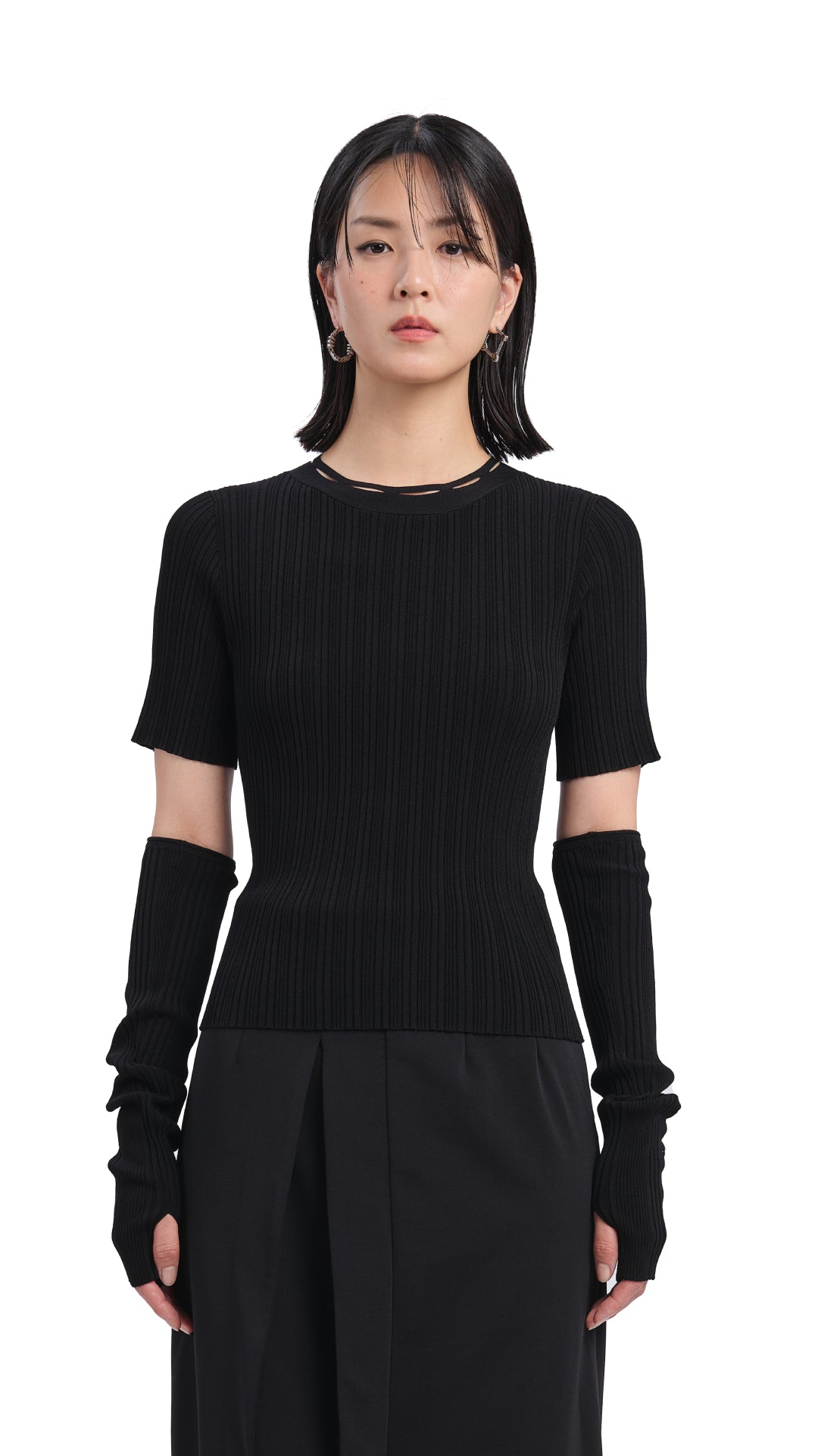 Cozy Knit Sweater with Detachable Hand Warmer Pockets - Warm & Stylish Winter Wear for Women | Perfect for Outdoor Activities, Travel & Casual Outfits