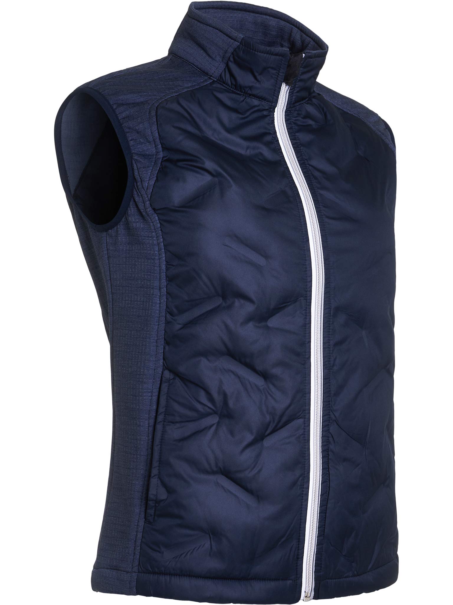 ABACUS Sportswear Dunes Hybrid Sleeveless Women's Golf Vest - Lightweight Full Zip Athletic Vest for Golf, Running & Outdoor Activities | Moisture-Wicking & UV Protection