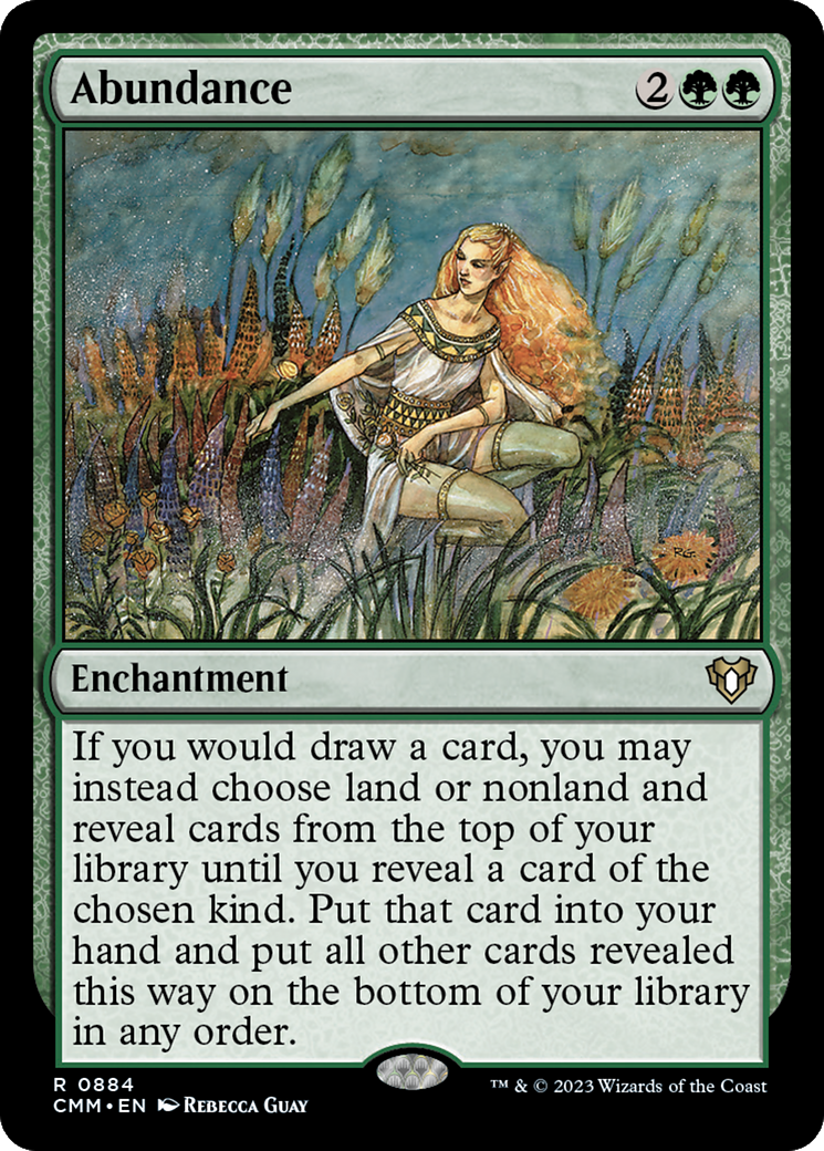 Abundance [Commander Masters] MTG Magic The Gathering Card - Perfect for Commander Deck Building & Collectible Card Game Strategies