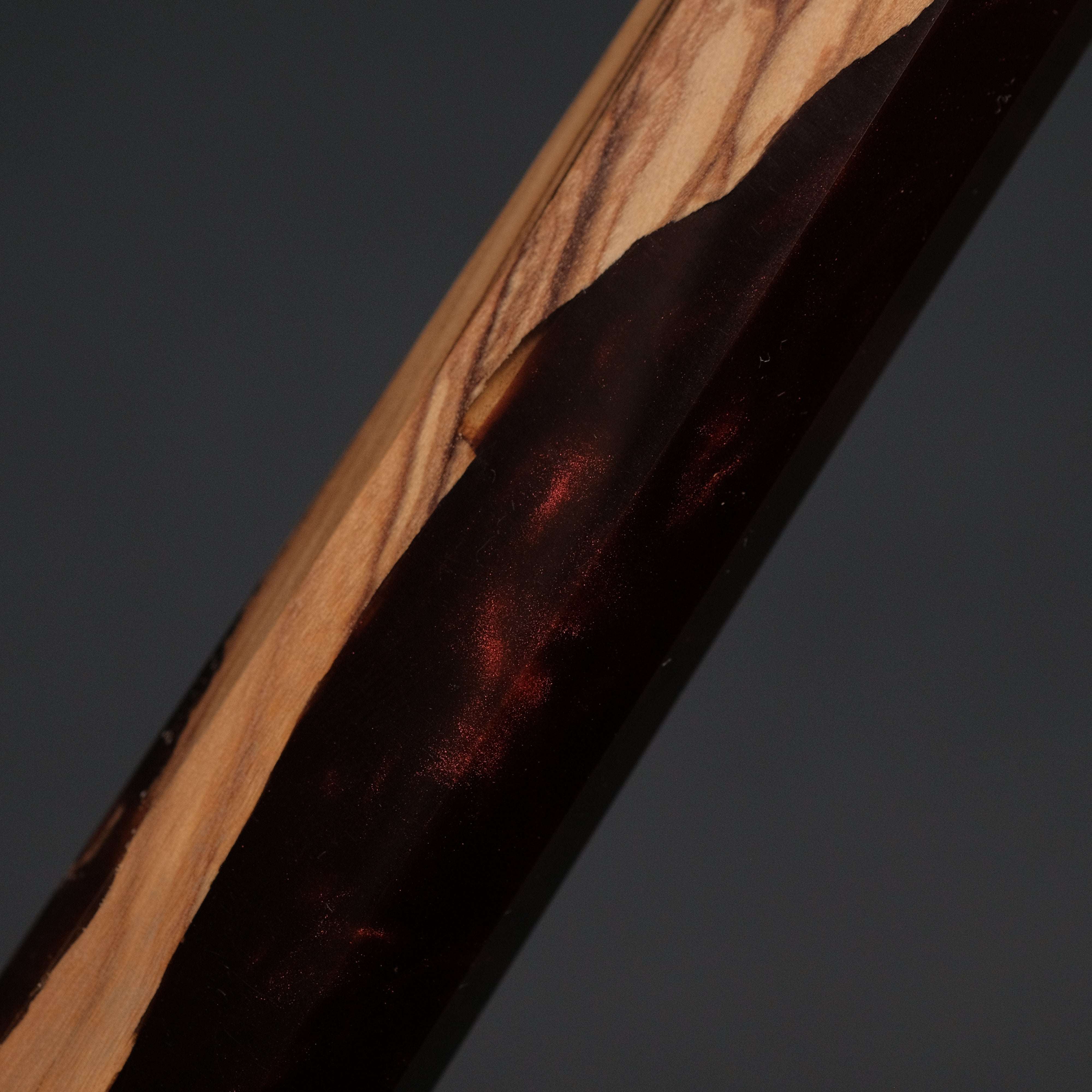 Ajikataya White #2 Matsuba Damascus Nakiri Knife 180mm - Premium Japanese Kitchen Knife with Olive Wood & Resin Handle (#16) - Perfect for Sushi, Vegetables & Precision Cutting