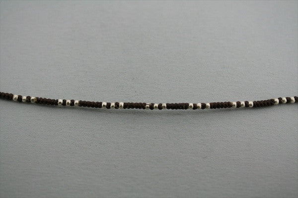 3 Small Bead Necklace for Women - Elegant Black Seed Bead Choker - Perfect for Layering, Everyday Wear & Special Occasions