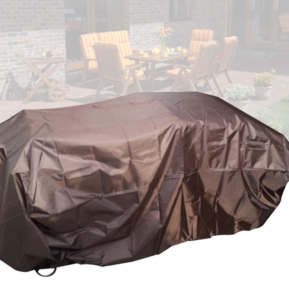 Outdoor Garden Furniture Cover - Waterproof, UV-Resistant, Snow & Dust Proof - Fits Rectangular Sectional Sets, Tables, Chairs & Sofas (126x126 Inches) - Perfect for Patio, Deck & Backyard Protection