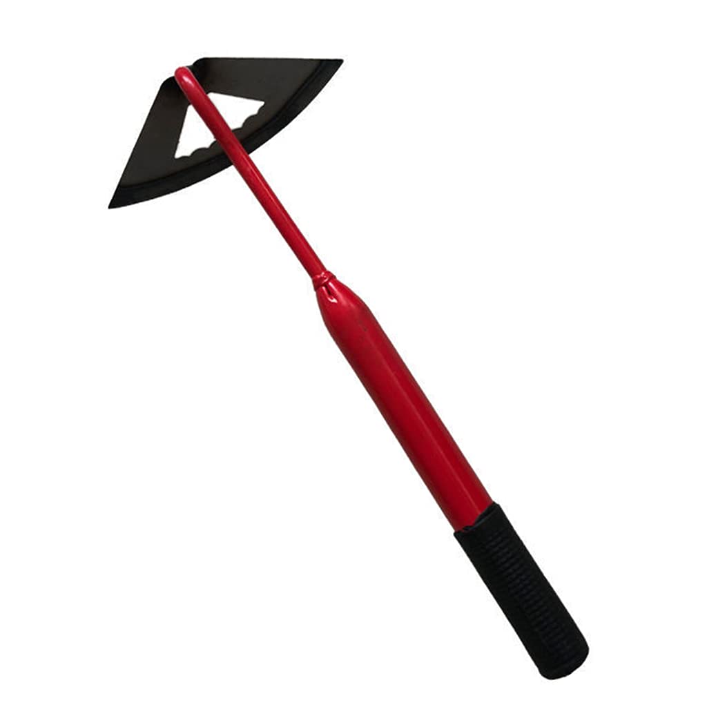 Teursa All-Steel Hollow Garden Hoe - Rustproof Weeding Tool with Ergonomic Handle for Planting, Cultivating & Soil Aeration (Red) - Perfect for Vegetable Gardens, Flower Beds & Landscaping