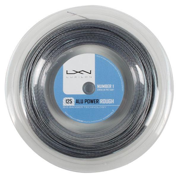 ALU Power 125 Rough 17G Silver 330 Reel Tennis String | Premium Polyester Tennis String for Spin & Control | Ideal for Competitive Play & Tournament Performance