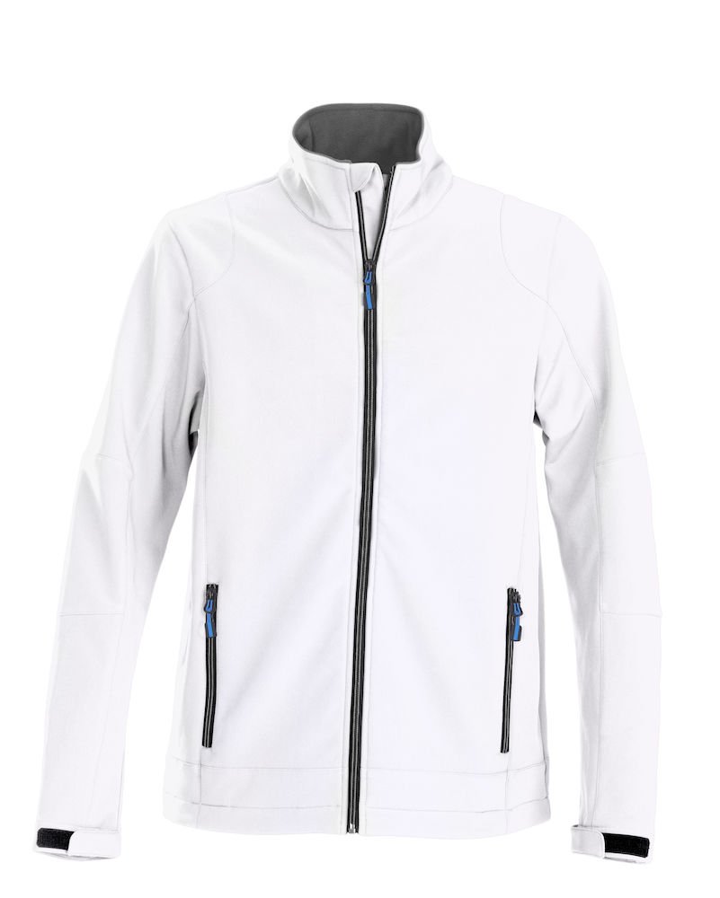Men's Soft Shell Jacket - Lightweight Waterproof Windbreaker for Hiking, Running & Outdoor Activities (Large, White) - Printer Brand Trial Edition