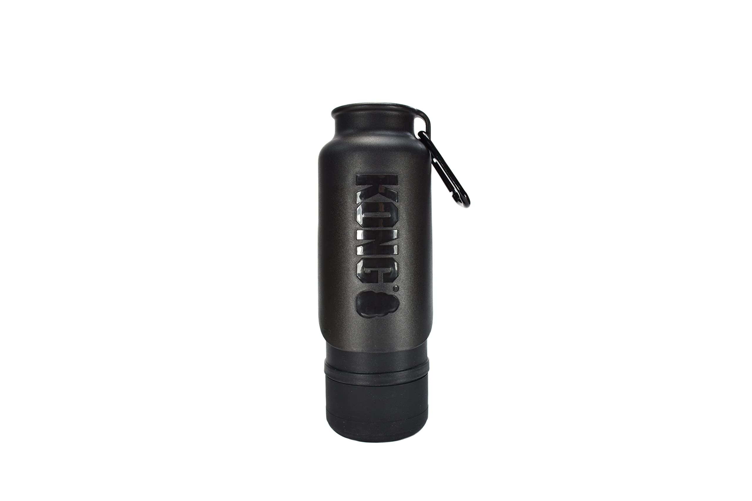 KONG H2O Insulated Dog Water Bottle & Travel Bowl - 25 oz, Leak-Proof, Portable for Hiking, Camping & Outdoor Adventures (Black)