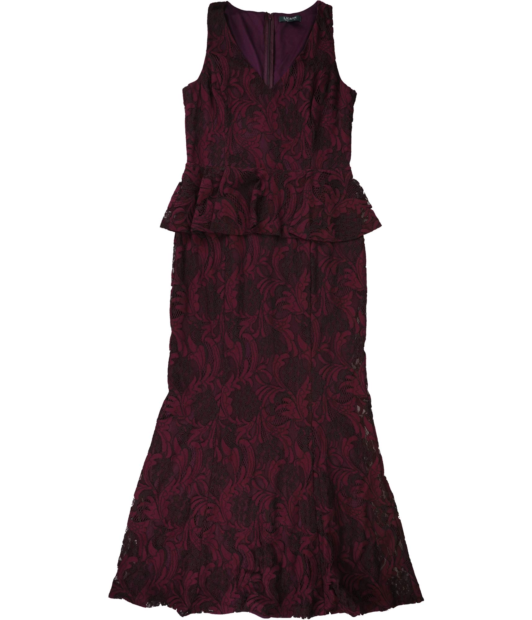 Ralph Lauren Women's Passion Peplum Dress - Floral Print, Sleeveless, A-Line Fit for Casual & Party Wear | Perfect for Weddings, Dates & Special Occasions