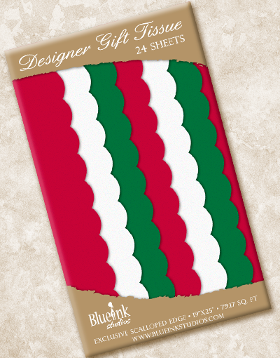 Festive Scalloped Tissue Paper for Gift Wrapping, Party Decorations, and DIY Crafts – Perfect for Christmas, Birthdays, and Special Occasions