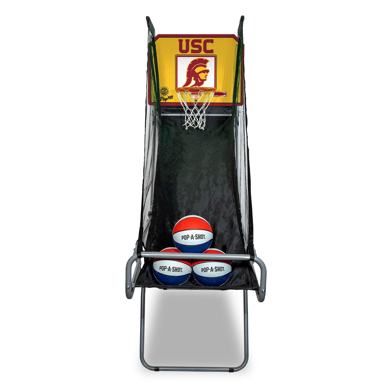 Official USC Trojans Pop-A-Shot Basketball Game - Portable Pop-Up Hoop for Tailgating, Parties & Backyard Fun - College Basketball Arcade-Style Shooting Game for Adults & Kids