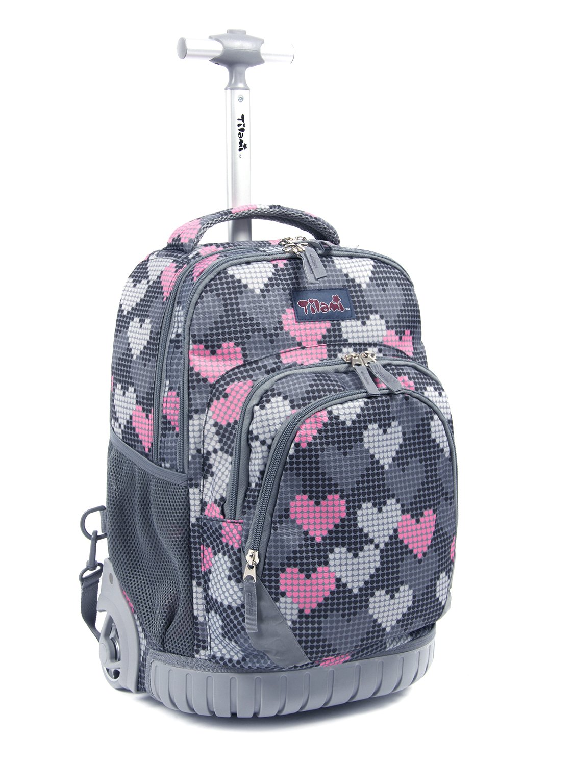 Tilami 18 Inch Kids Rolling Backpack with Laptop Compartment - Durable School Travel Backpack for Boys and Girls - Perfect for School, Travel, and Daily Use