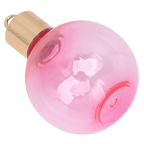 Christmas Fillable Ornament Balls - Washable Reusable Leakproof Empty Perfume Bottles for Essential Oils & Fragrances (Pink & Gold) - Perfect for Holiday Parties, DIY Gifts & Home Decor