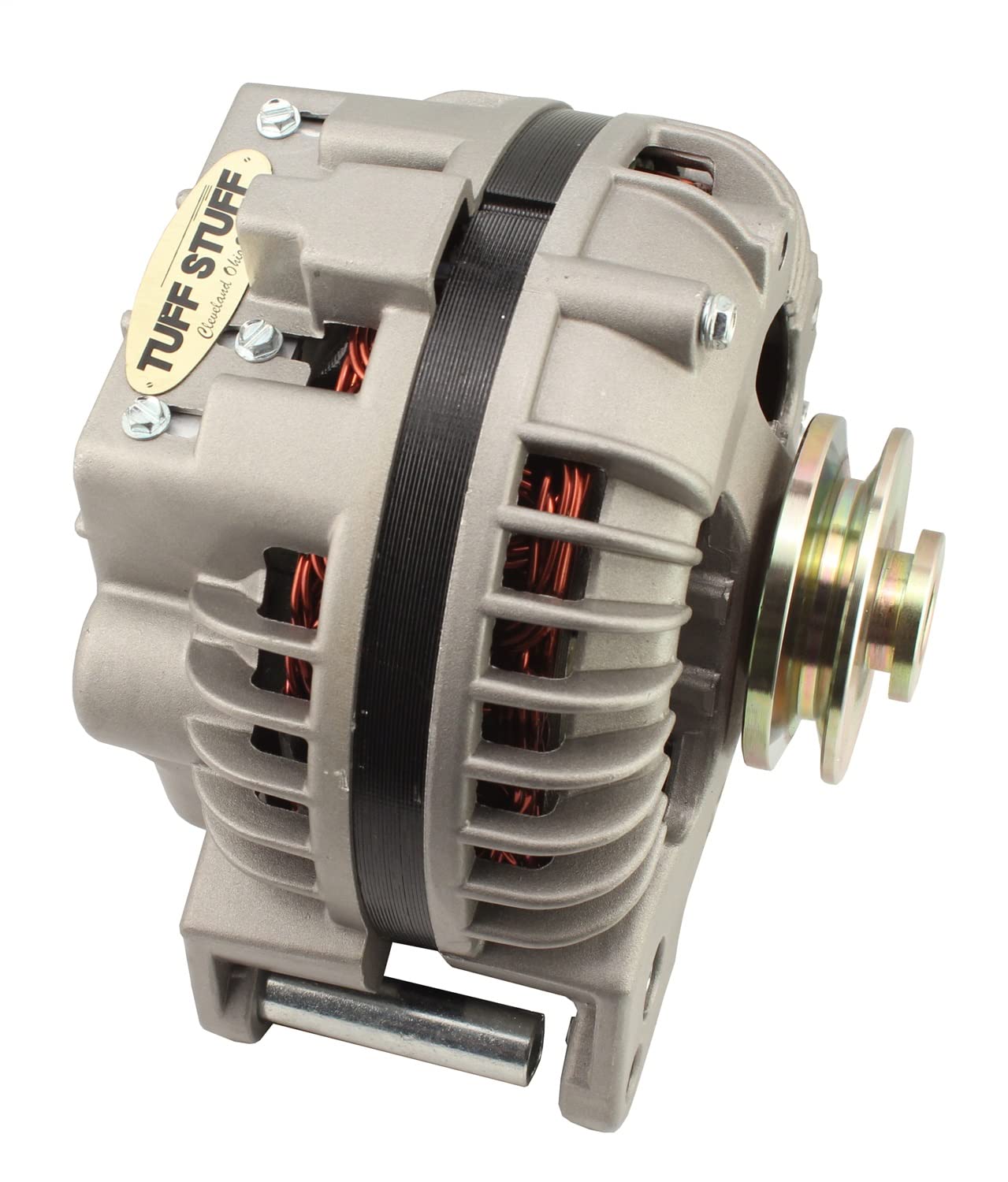 Tuff Stuff New 60 AMP Alternator for 1961-1985 Vehicles - Cast Single Pulley Replacement Part | Perfect for Classic Car Restoration & Engine Upgrades