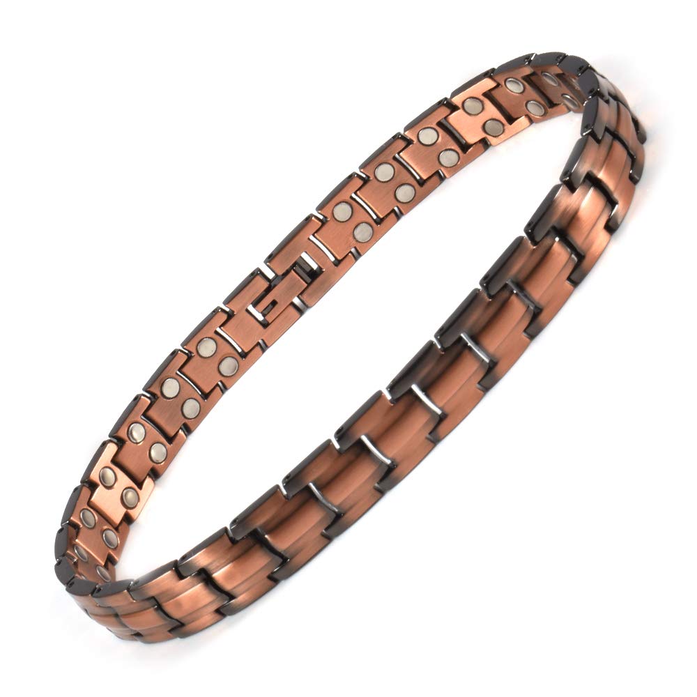 Wollet Copper Magnetic Anklet Bracelet - Anti-Fatigue Ankle Support for Arthritis Pain Relief in Men & Women | Magnetic Therapy for Joint Health | Perfect for Daily Wear, Sports & Work
