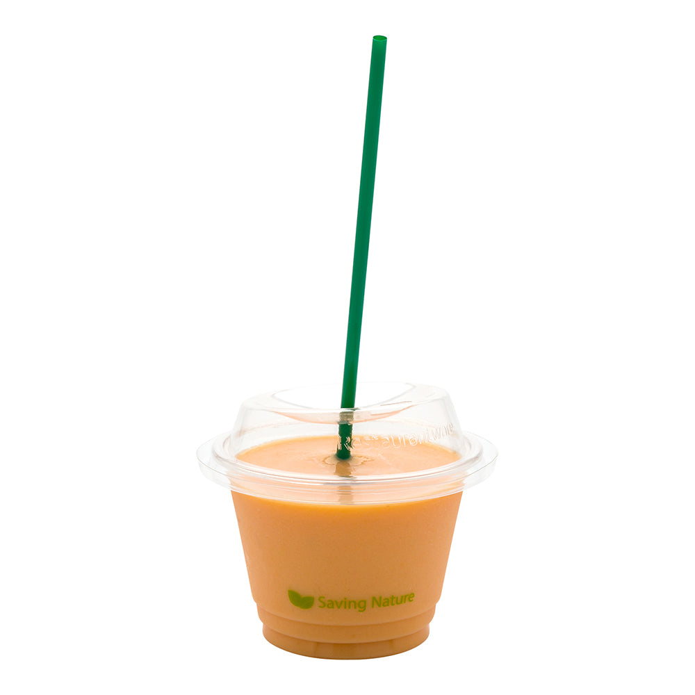 Eco-Friendly Compostable PLA Plastic Straws - 8 1/4 Inch Green Drinking Straws (2000 Count) | Biodegradable, Sustainable Alternative for Parties, Restaurants & Home Use