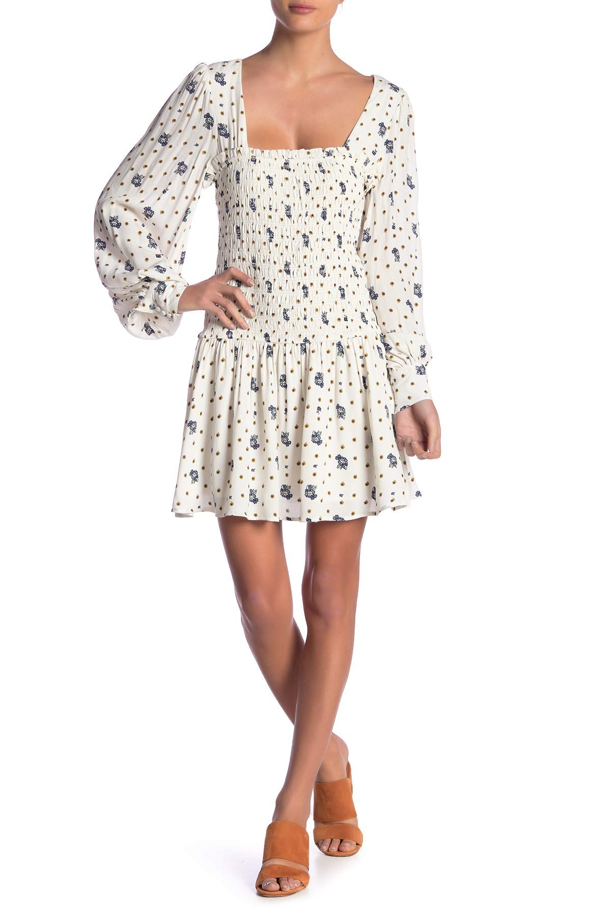 Free People Women's Two Faces Mini Dress - Flowy Boho Chic Summer Dress for Beach, Party & Casual Wear