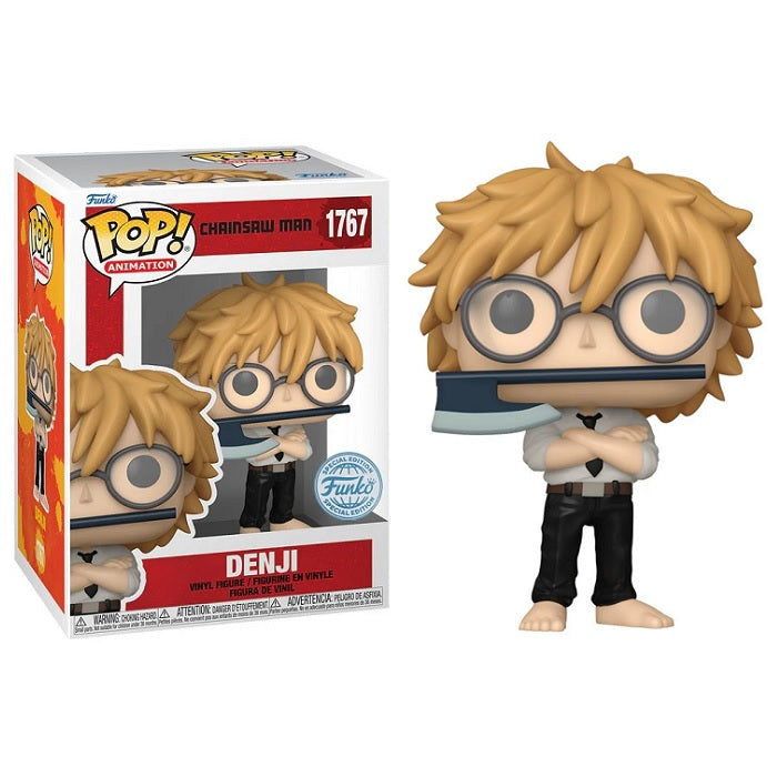 Chainsaw Man Denji Pop! Vinyl Figure - Operation: Super Smart Special Edition #1767 - Anime Collectible for Fans & Gift for Manga Lovers