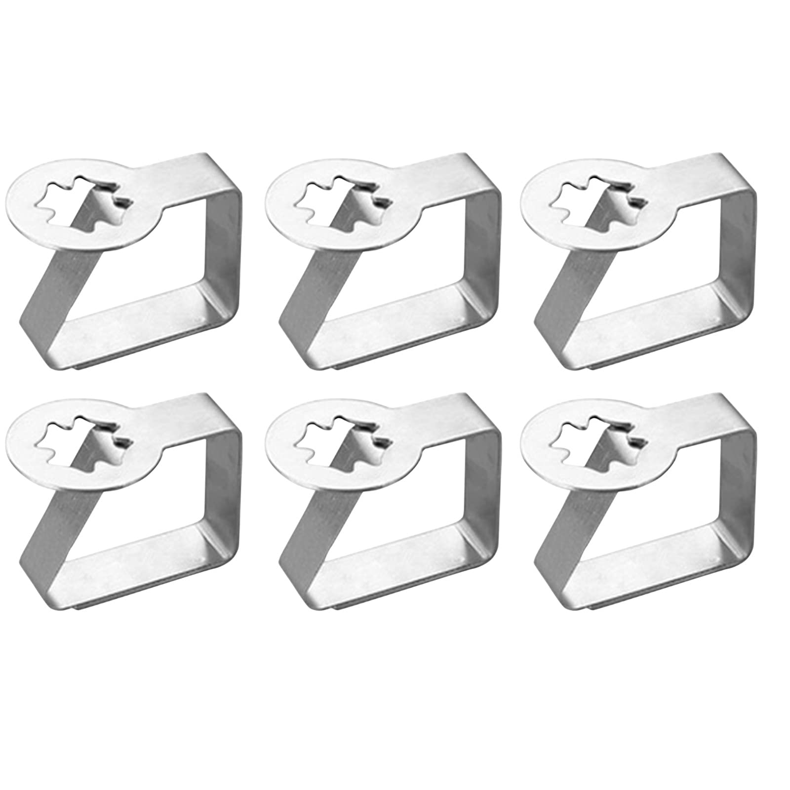 Stainless Steel Tablecloth Clamps 6PC Set - Party & Home Decor