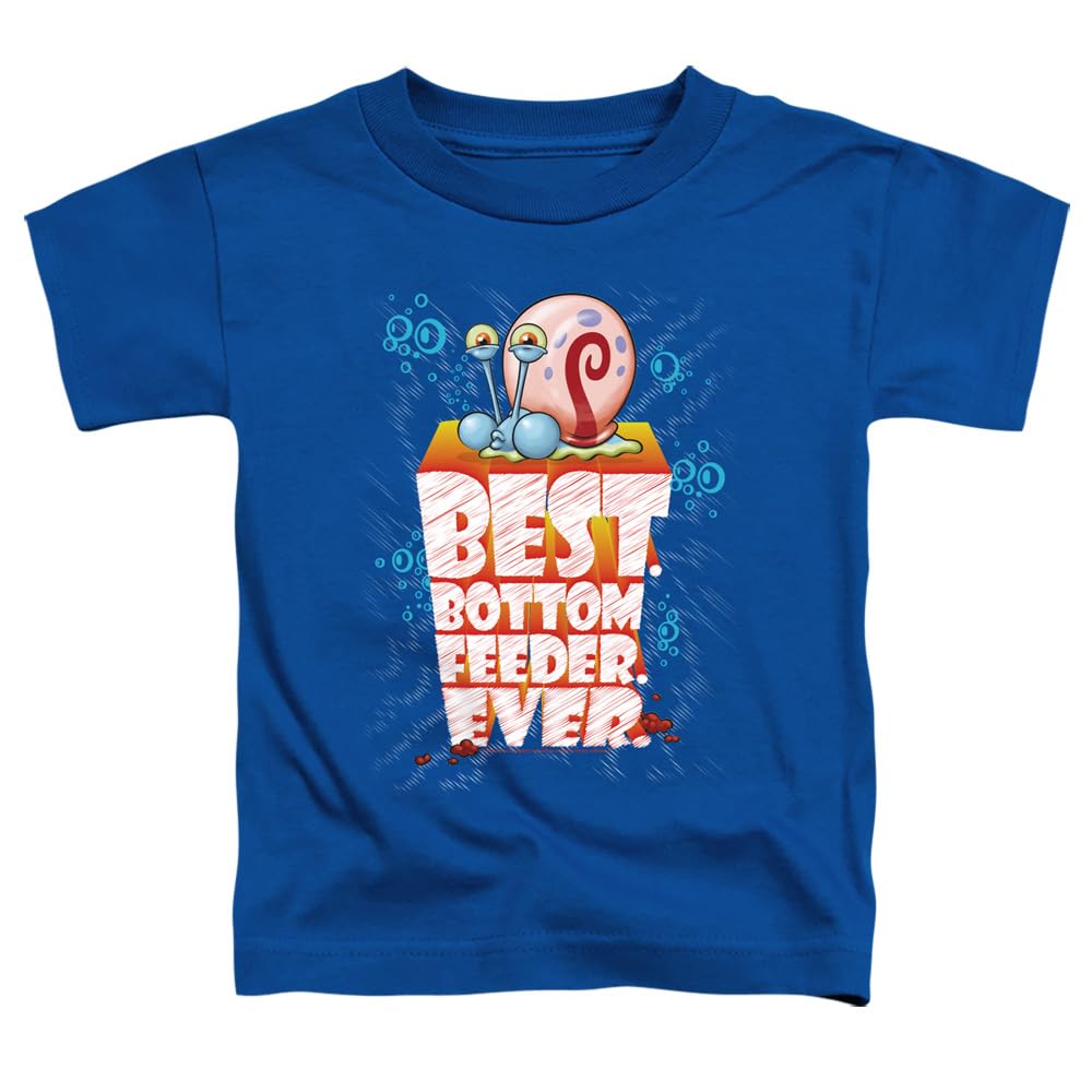 Spongebob Best Bottom Feed Ever Unisex Toddler T-Shirt - Cute Cartoon Graphic Tee for Kids & Babies - Perfect for Playdates, Birthday Parties & Casual Wear