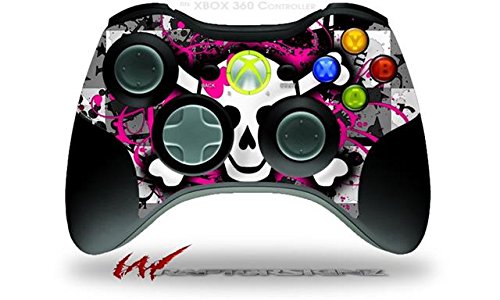 Xbox 360 Controller Skin - Splatter Skull Design for Gaming