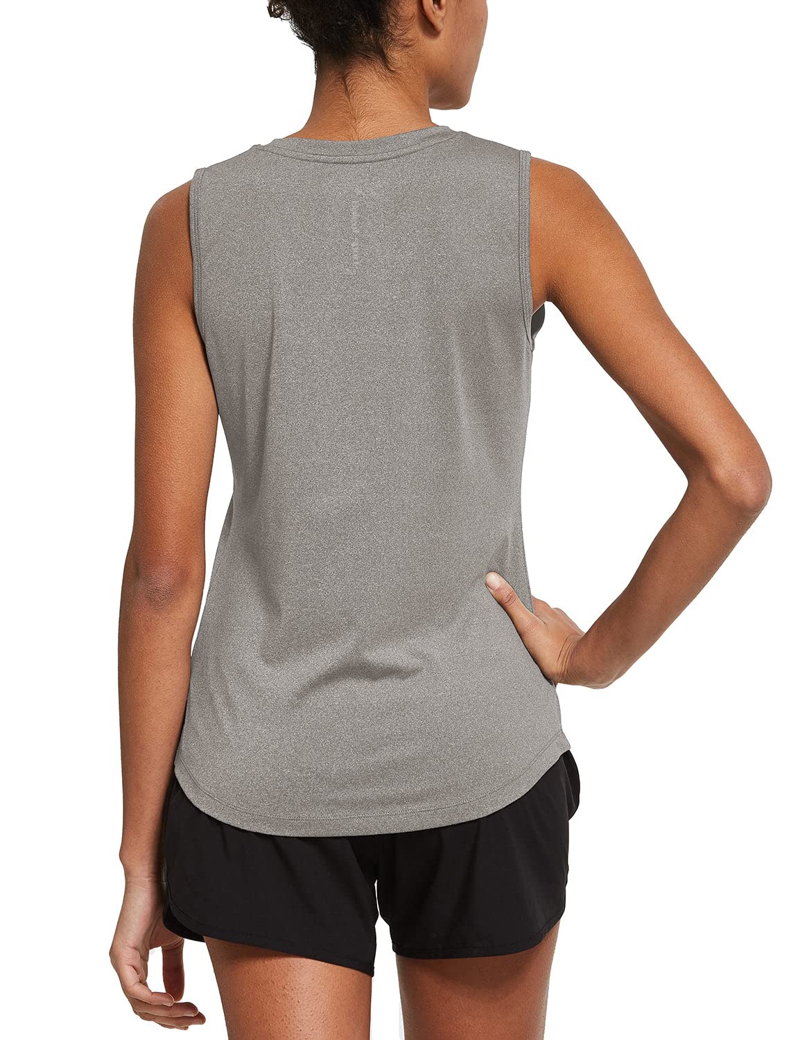 BALEAF Women's Sleeveless Workout Shirts - Moisture Wicking Running Tank Tops for Gym, Yoga & Outdoor Activities | Lightweight Athletic Activewear for Summer Exercise