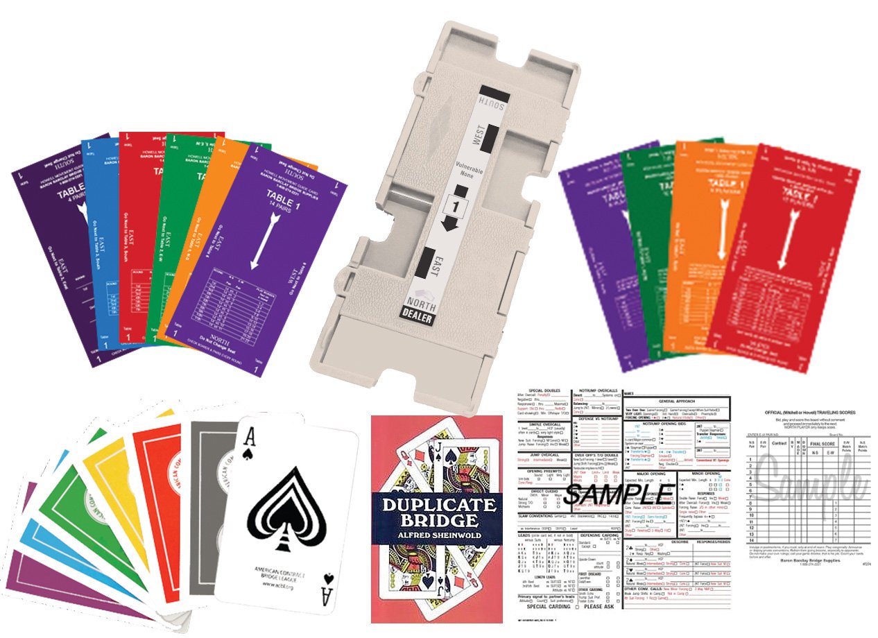 Duplicate Bridge Kit for 16 Players - 32 Boards, 36 Bridge Card Decks, Score Sheets & Accessories | Perfect for Tournaments, Clubs & Home Games