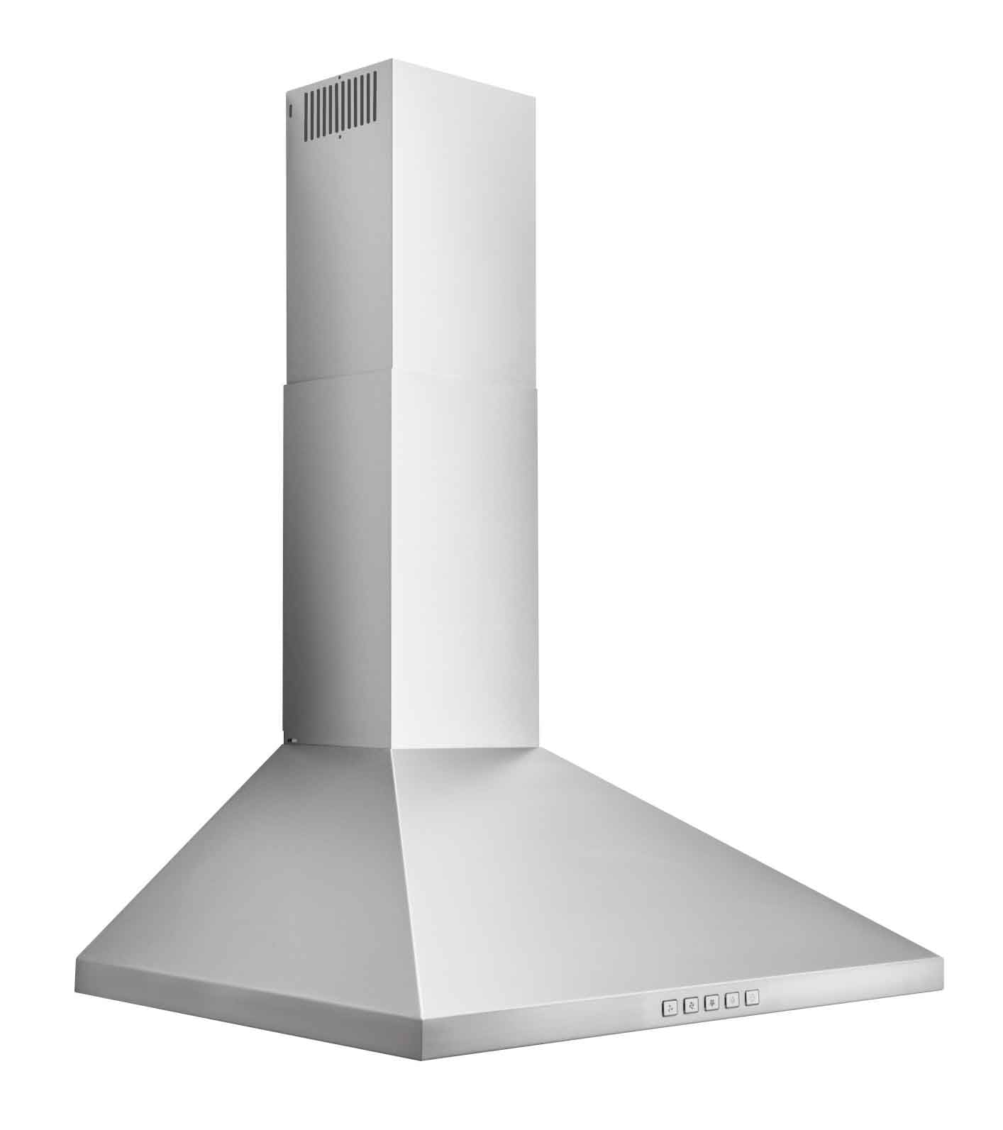 Broan 24-Inch Stainless Steel 450 CFM Designer Pyramidal Range Hood - BWP1244SS | Powerful Kitchen Ventilation for Gas & Electric Stoves