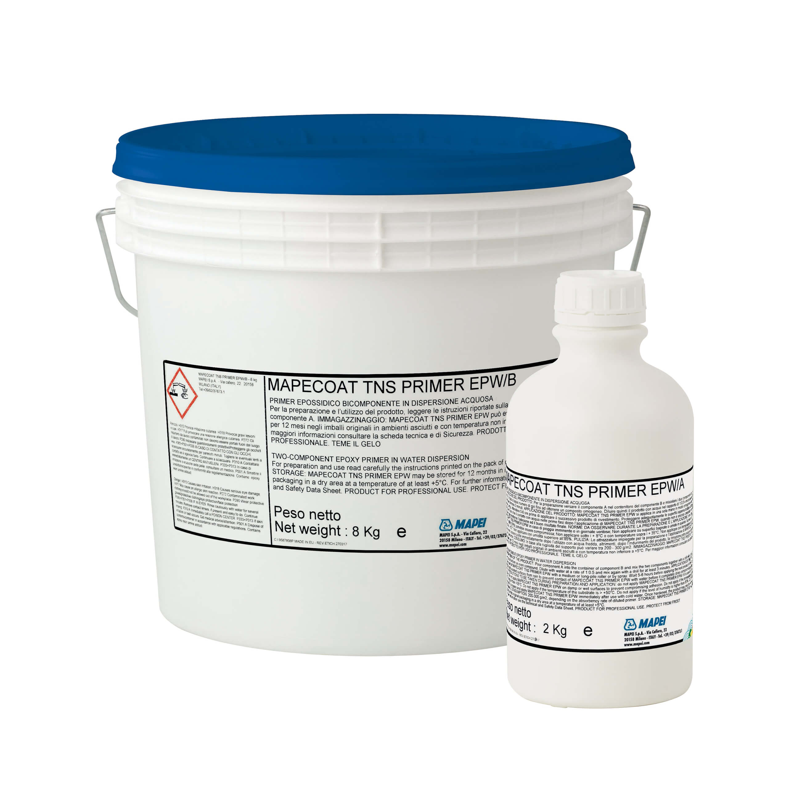 Mapei Mapecoat TNS Primer EPW Kit - Waterproofing and Crack Isolation Membrane for Concrete Floors - Ideal for Basements, Garages, and Commercial Spaces