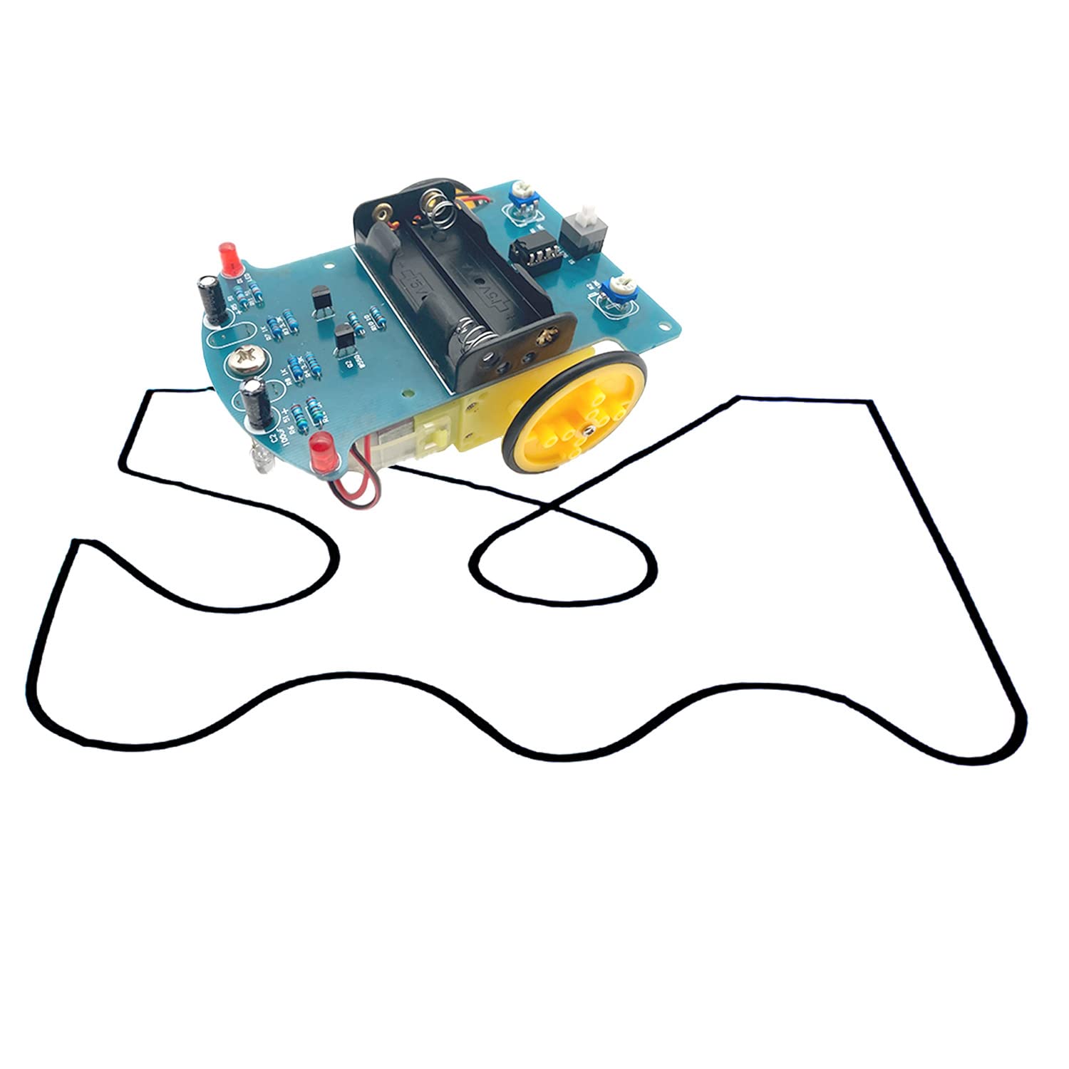 Smart Tracking Car Kit - DIY Electronics Soldering Project for Beginners | STEM Robot Car with Line Tracking Sensor | School Science Education Kit with English Manual | Perfect for Classroom Learning & Robotics Hobbyists