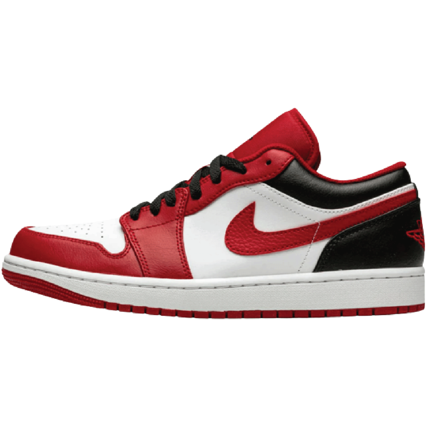 Original Air Jordan 1 Low Reverse Black Toe Bulls - Men's Basketball Shoes for Streetwear & Sneaker Collection | Perfect for Casual Wear, Sports & Sneakerhead Fashion