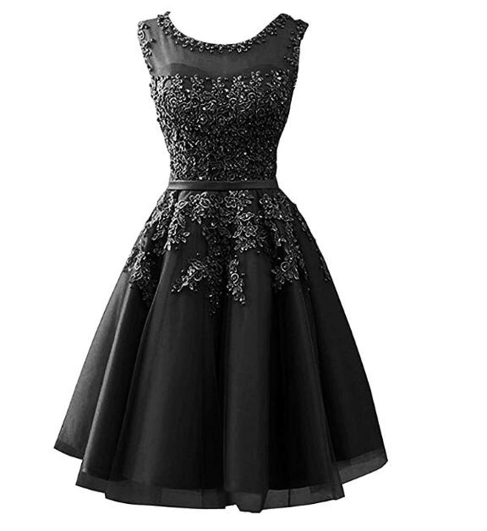 ANGELA Women's Embroidered Short Prom Dresses 2021 | Homecoming Party Dresses for Teens | Perfect for Graduation, Sweet 16, Quinceañera & Formal Events
