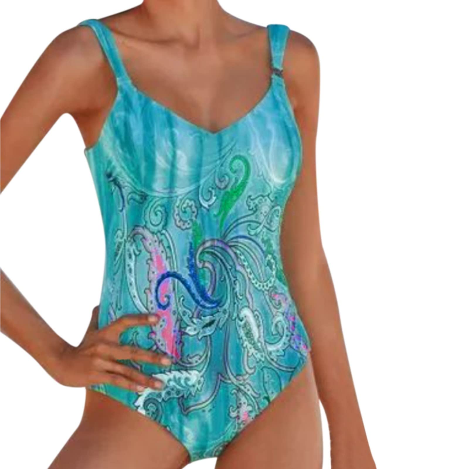 Xiloccer Women's Bikini Swimsuits - High Leg Cut One Piece Swimsuit with Drawstring for Beach, Pool & Summer Vacation | Comfortable & Stylish Swimwear for Women