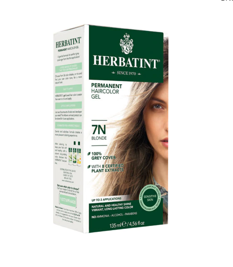 7N Blonde Hair Color Gel - Ammonia-Free Permanent Hair Dye for Natural-Looking Blonde Highlights - Perfect for Home Use & Salon Quality Results