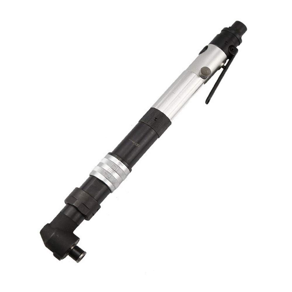90° Right Angle Pneumatic Screwdriver - Clutch Type Air Batch Adjustable Elbow Screwdriver for Automotive Repair & Industrial Assembly