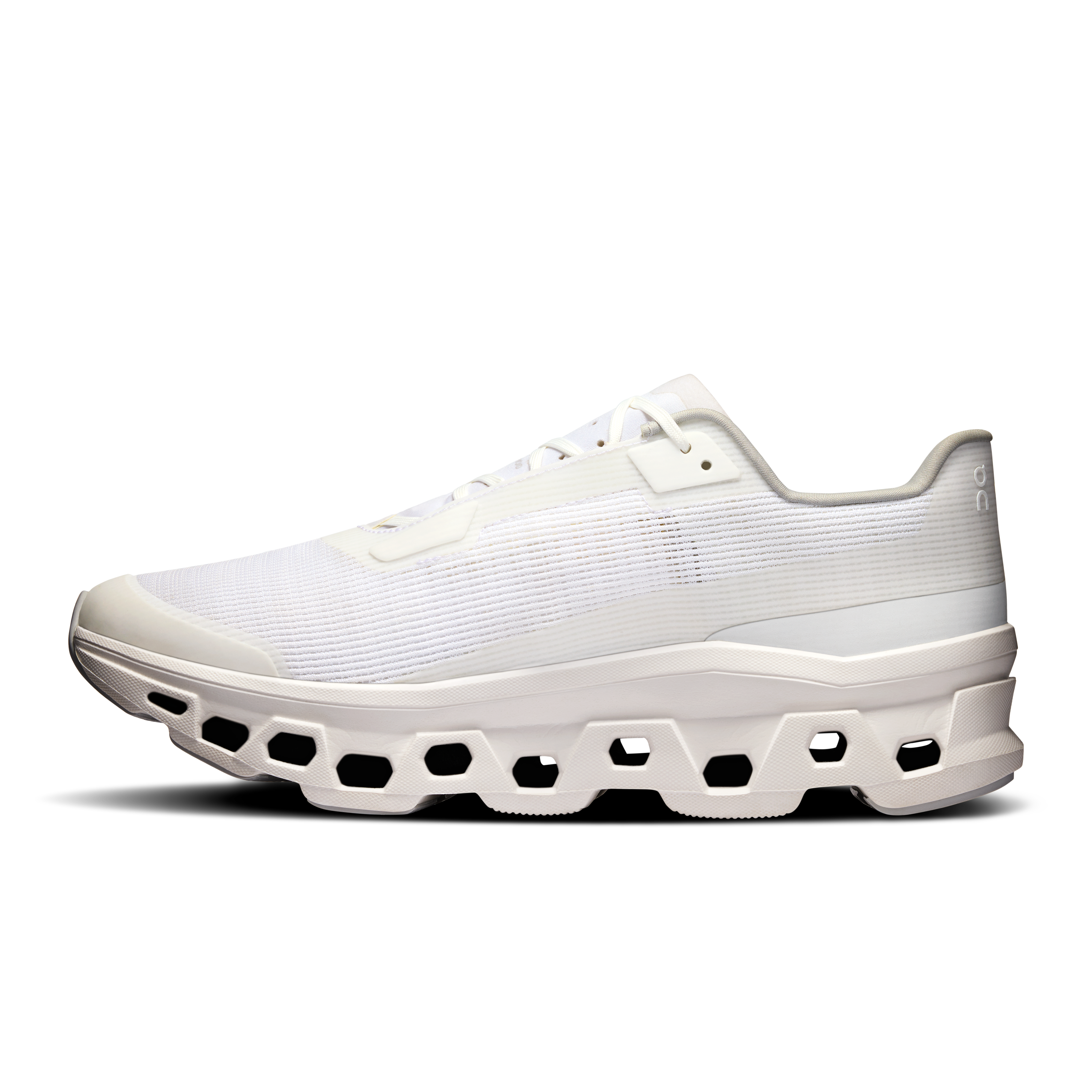 On Running Men's Cloudmonster Void Running Shoes - White/White | Lightweight Cushioned Sneakers for Marathon Training & Road Running