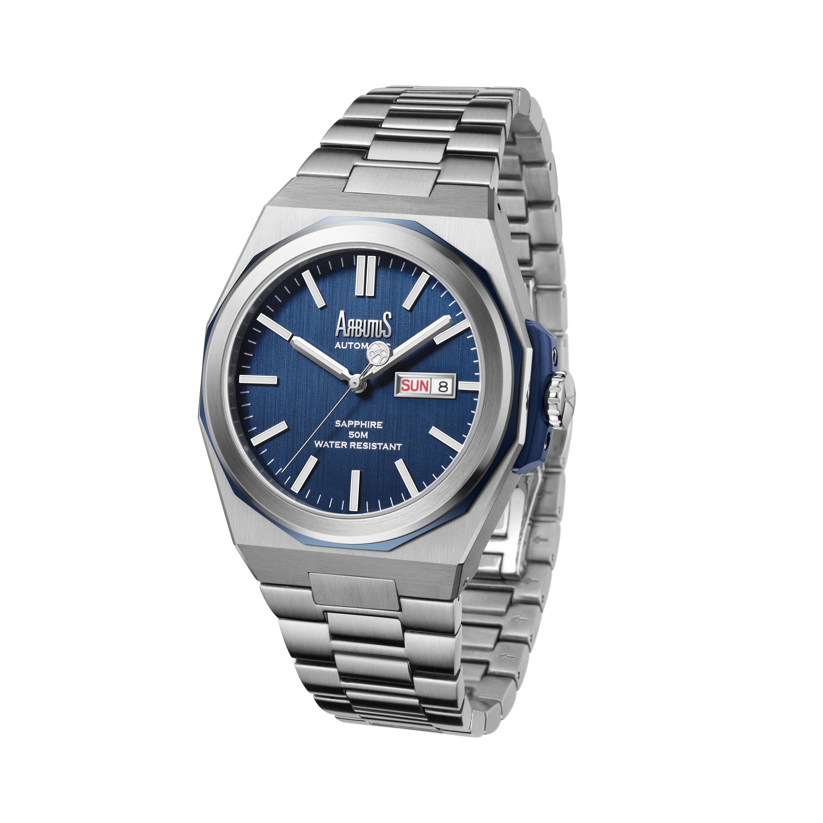 Arbutus Wall Street Icon Silver Stainless Steel Strap Men's Watch AR2204SUS - Luxury Business & Formal Dress Watch for Professionals