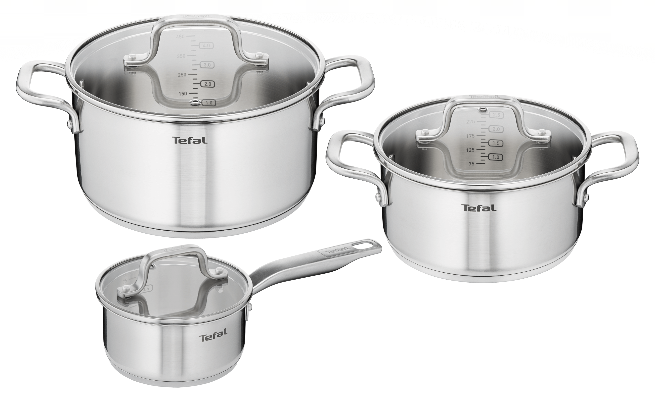 Tefal Virtuoso Induction Stainless Steel 3-Piece Pot Set - User Manual & FAQ Guide | Perfect for Induction Cooking, Soups & Sauces
