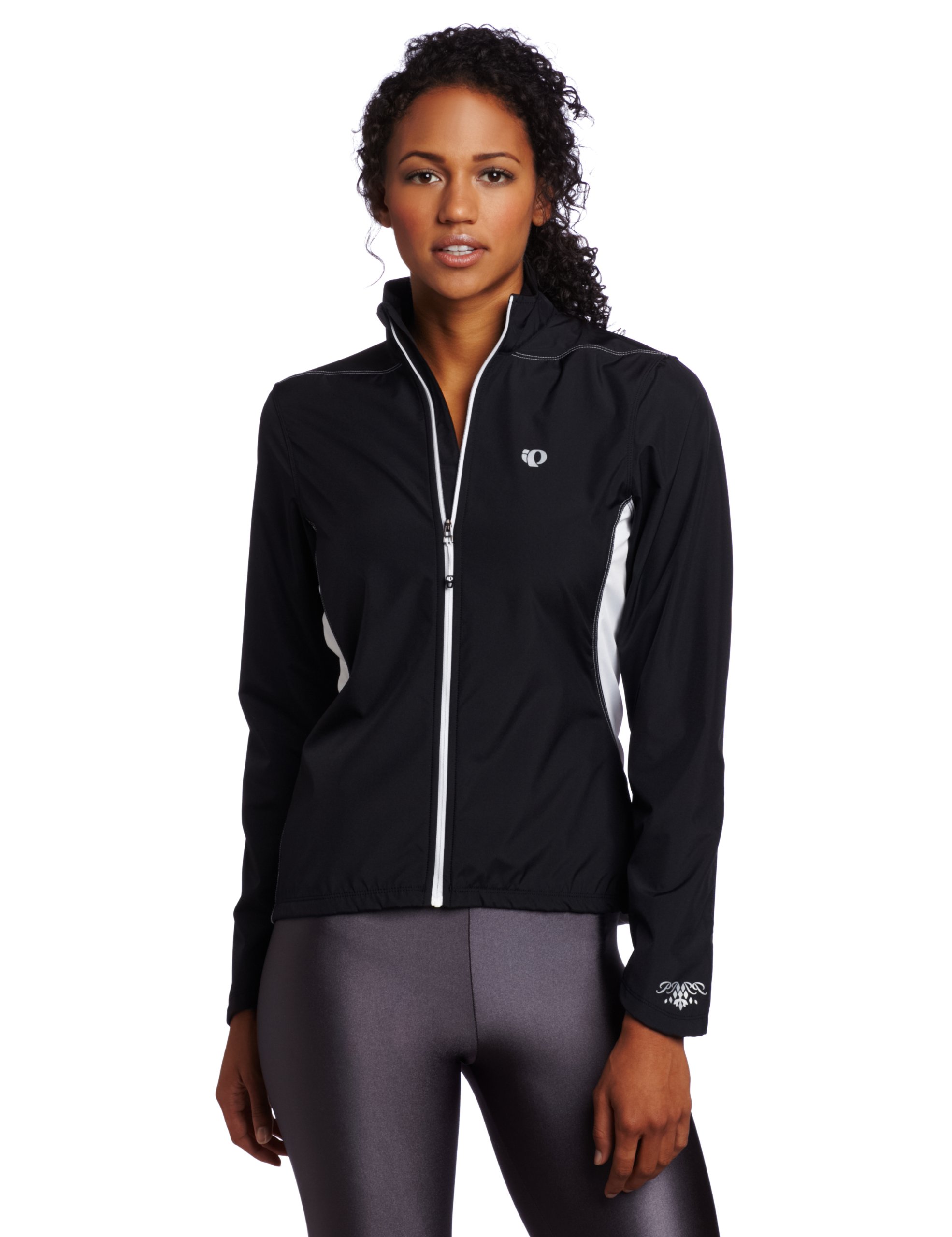 PEARL iZUMi Women's Select Thermal Barrier Jacket - Long Sleeve Cycling Jersey for Cold Weather - Black - Perfect for Winter Biking & Outdoor Sports