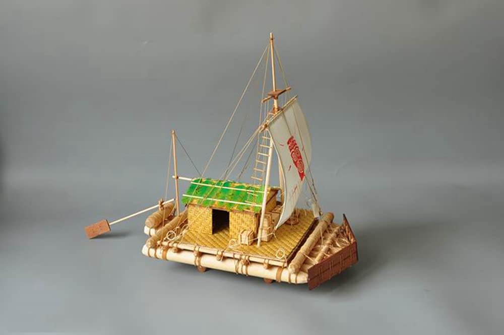 Kon-Tiki Raft Wooden Model Ship Kit - 1/18 Scale 15.8