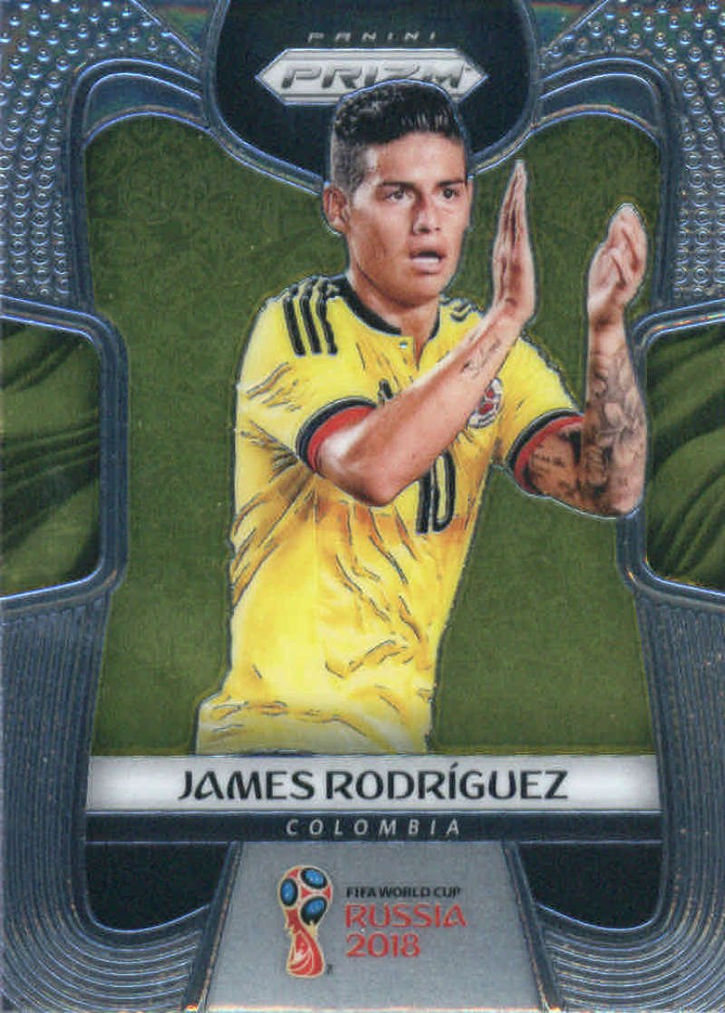 2018 Panini Prizm #38 James Rodriguez Colombia Soccer Trading Card - Perfect for Collectors, Fans & Sports Memorabilia Enthusiasts