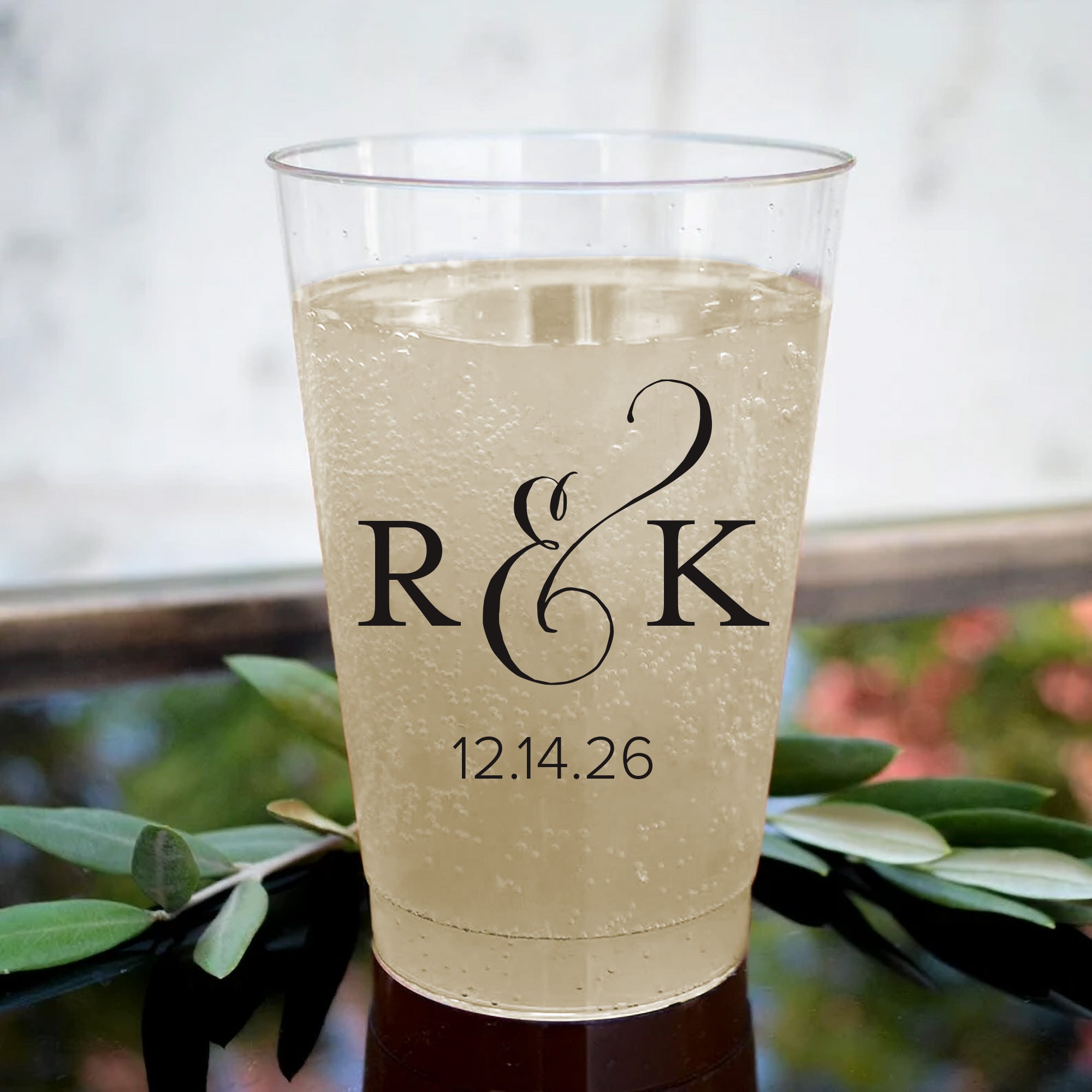 Custom Printed Hard Plastic Disposable Cups - 8oz/12oz/16oz Sizes - Perfect for Parties, Weddings & Corporate Events